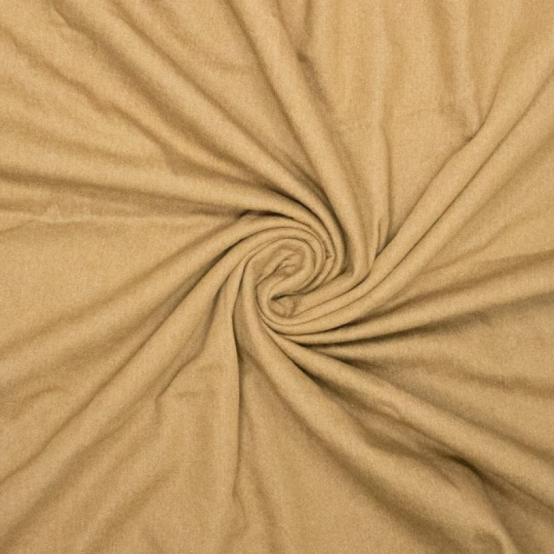 Gewoven denim katoen - beige bruin