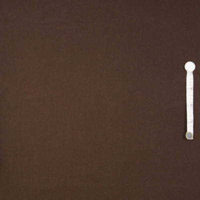 linnen katoen mix effen - bruin 