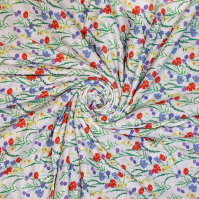 Mouseline bloemen print