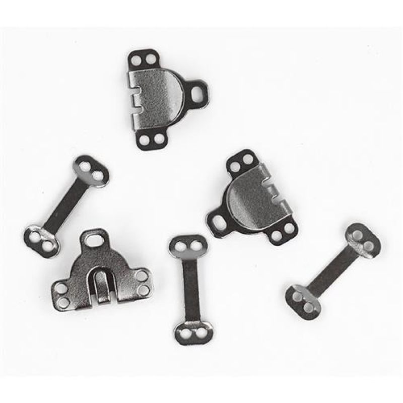 Broek- en rokhaken - zwart 9mm