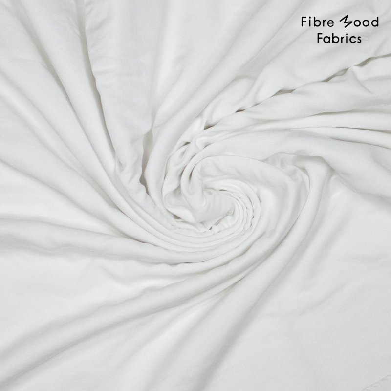 FM nylon viscose twill - wit