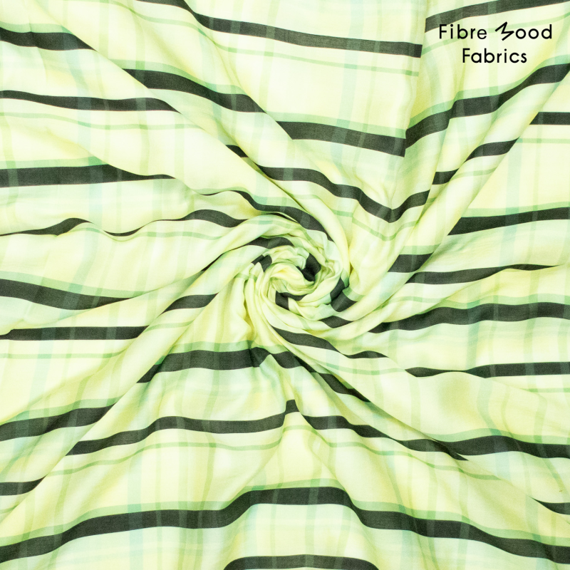 FM geweven tencel nylon ruit