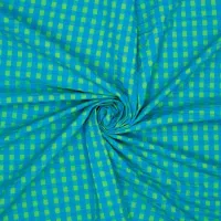 blauw groen 1cm ruit