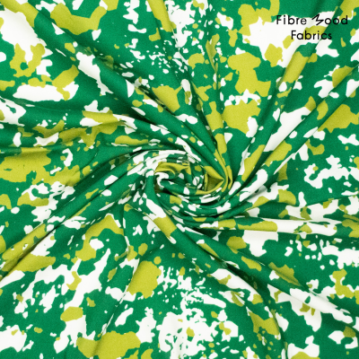Viscosestof met digitale camouflageprint - 10