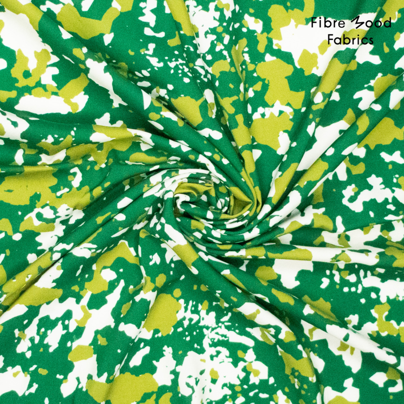 Viscosestof met digitale camouflageprint - 10