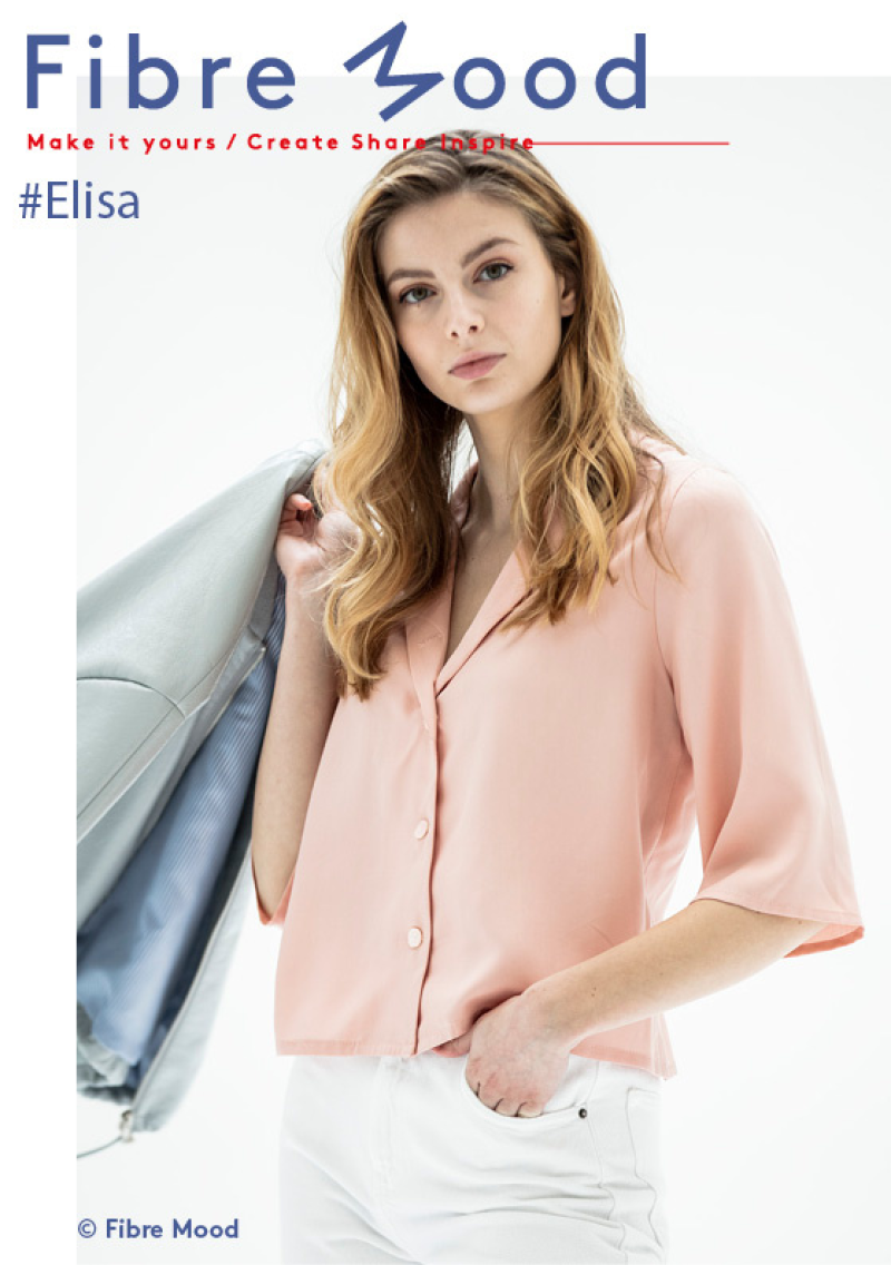Soepele polyester FM Camel kleur