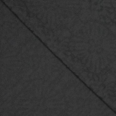 Jacquard katoen zwart