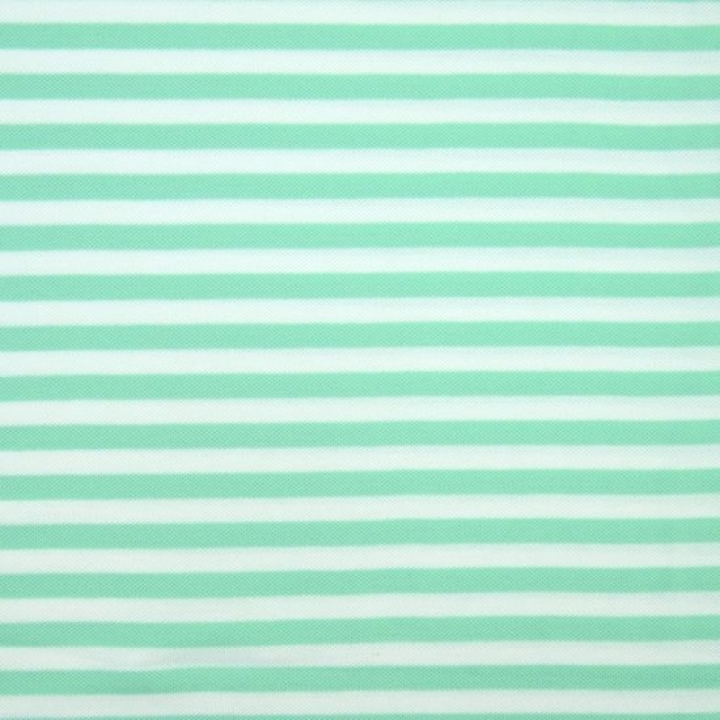 Piqué stripe Mint/Wit