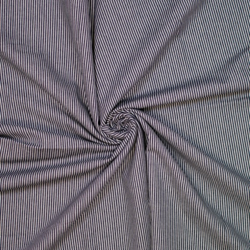 Denim stripe - donker blauw