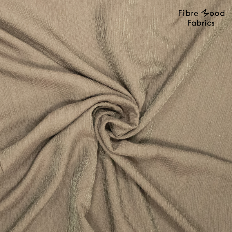 Geweven mengstof met Tencel - Lichtbeige