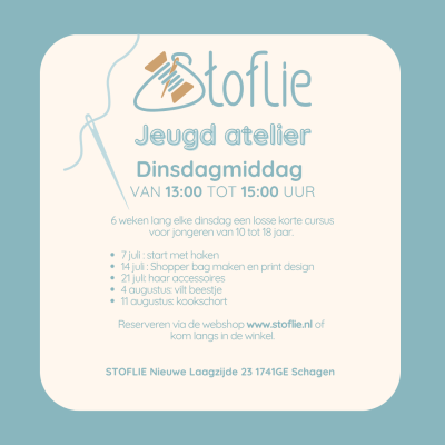 Jeugd atelier - 4 augustus 13:00 - 15:00 vilt beestje