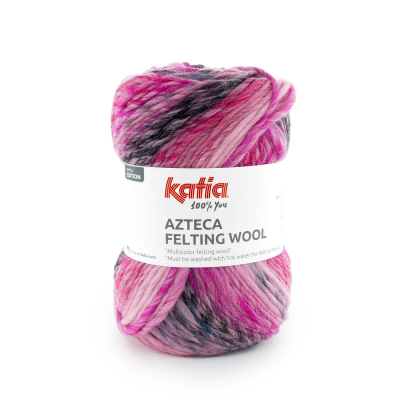 AZTECA FELTING WOOL - roze paars 305