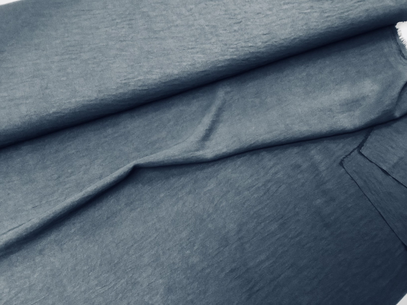 Geweven stof donker blauw FM