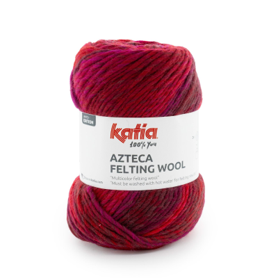 AZTECA FELTING WOOL - rood 304