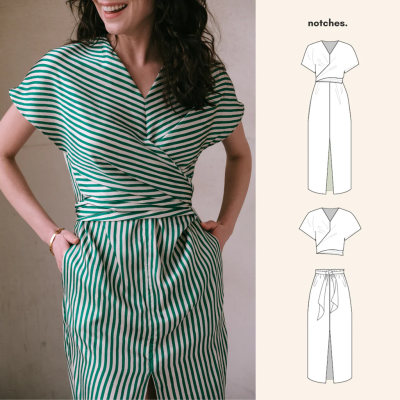 Notches papieren patroon - Judy