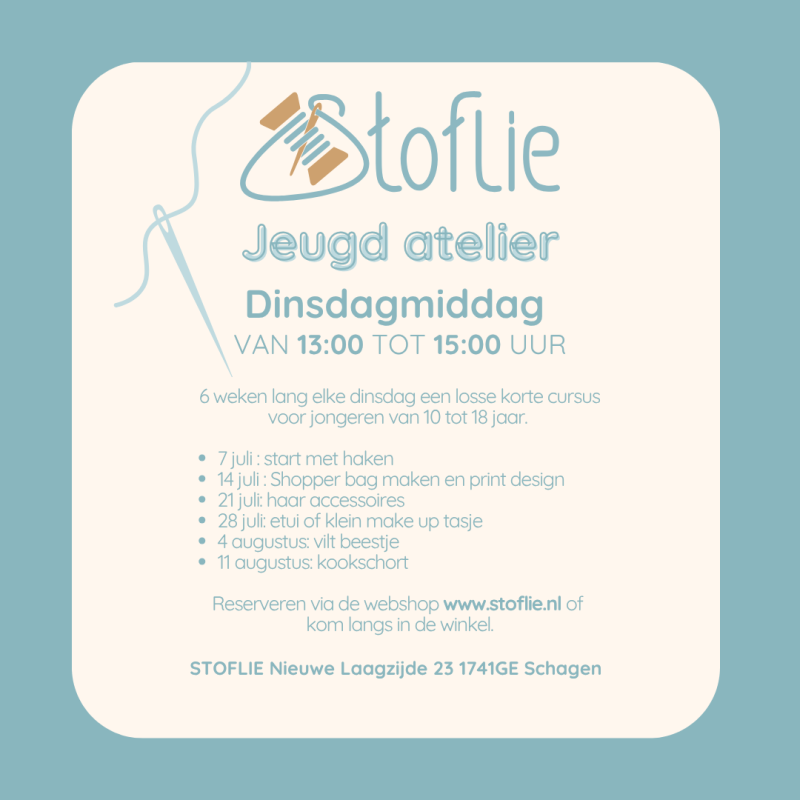 Jeugd atelier - 21 juli 13:00 - 15:00 haar accessoires 
