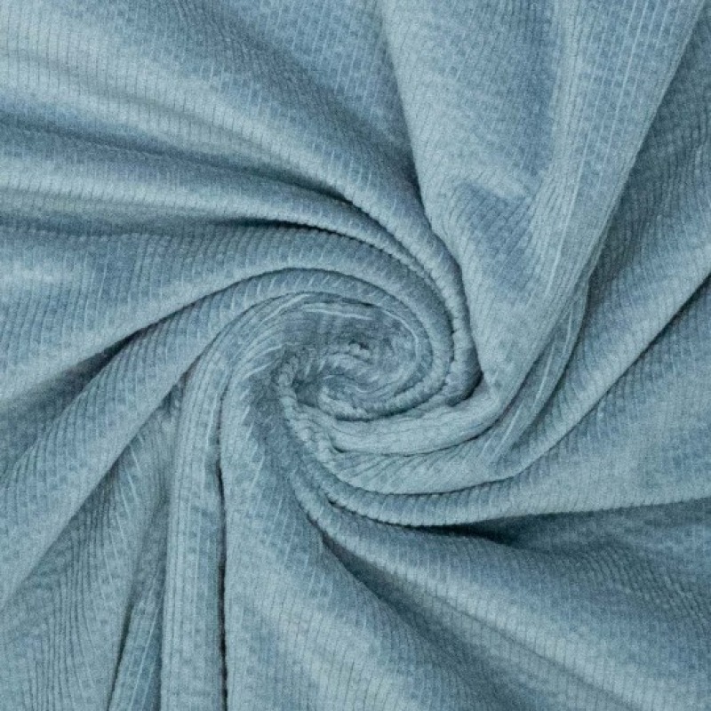 8W corduroy gewassen - denim light 801