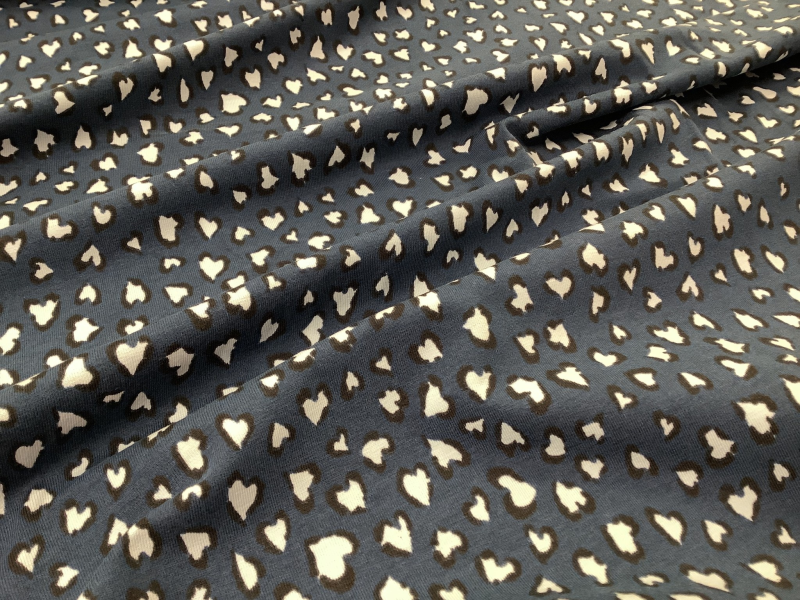 Jersey met hartje blauw/wit