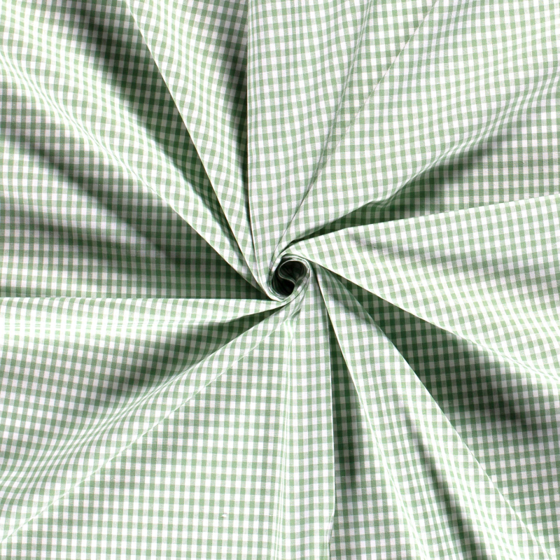 Katoenen ruit - kleine ruit groen 