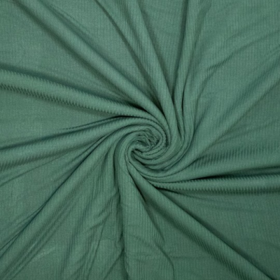 Bamboo rib jersey - Pine 790