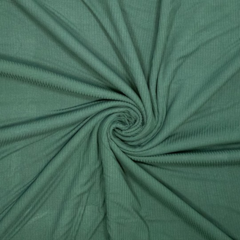 Bamboo rib jersey - Pine 790