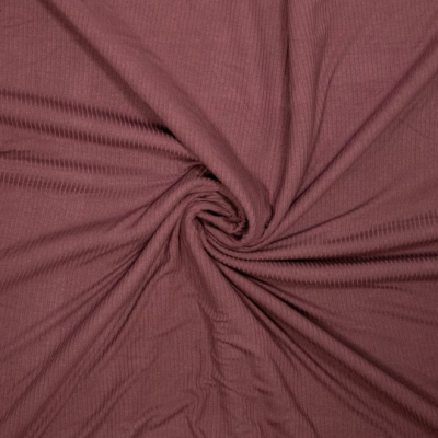 Bamboo rib jersey - Burgundy 690