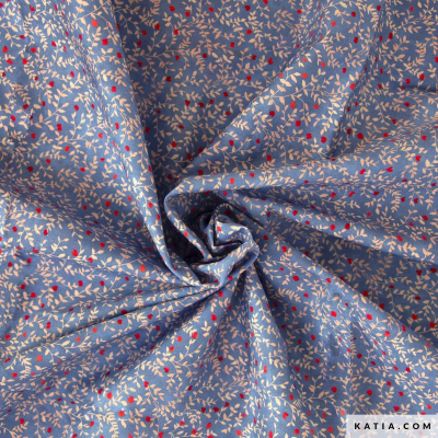 Katia Poplin - Micro flowers