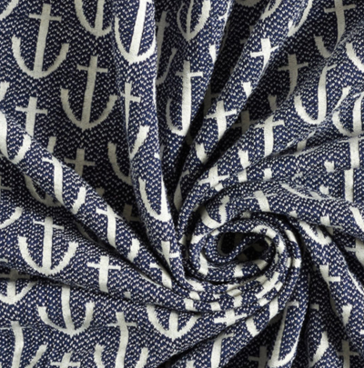 ALB 3D anker jacquard blue