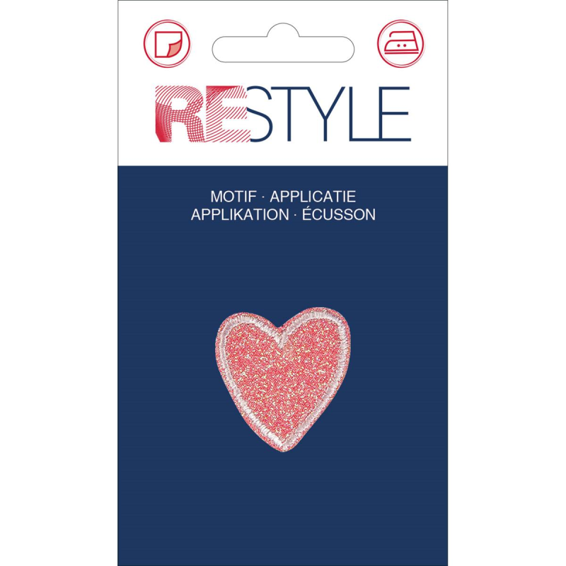 Applicatie - roze hartje 