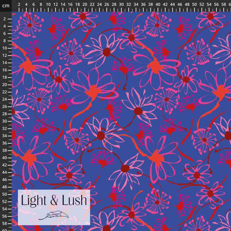 Light & Lush viscose - winter bloemen 207