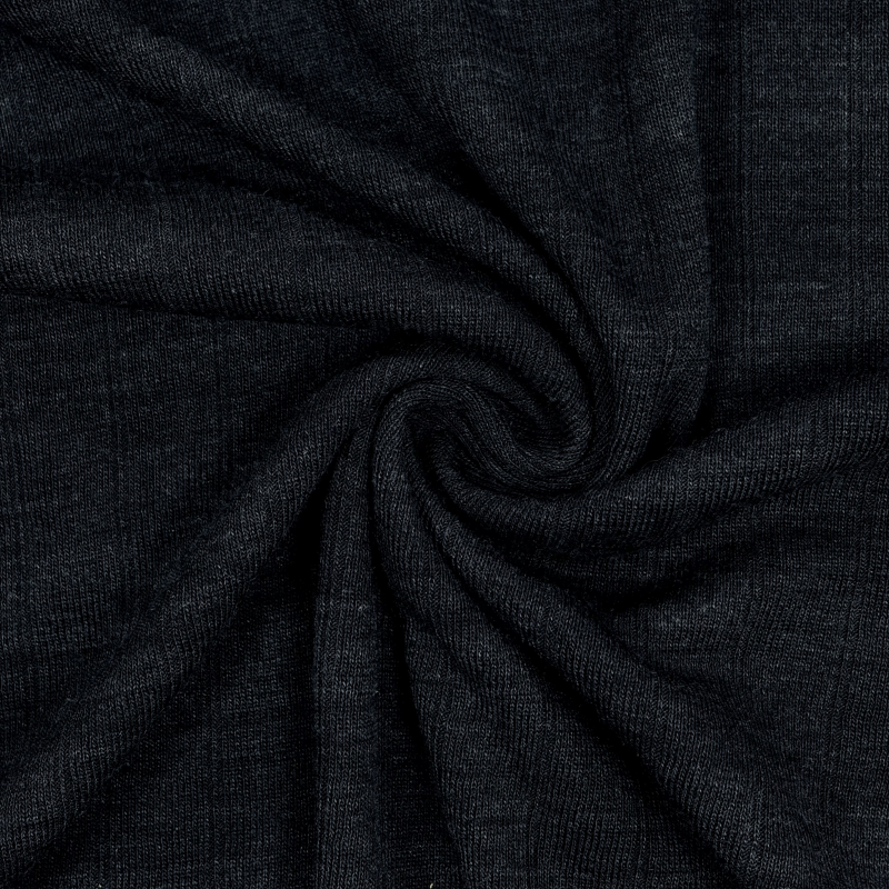 merino zijde tricot - donker blauw 478
