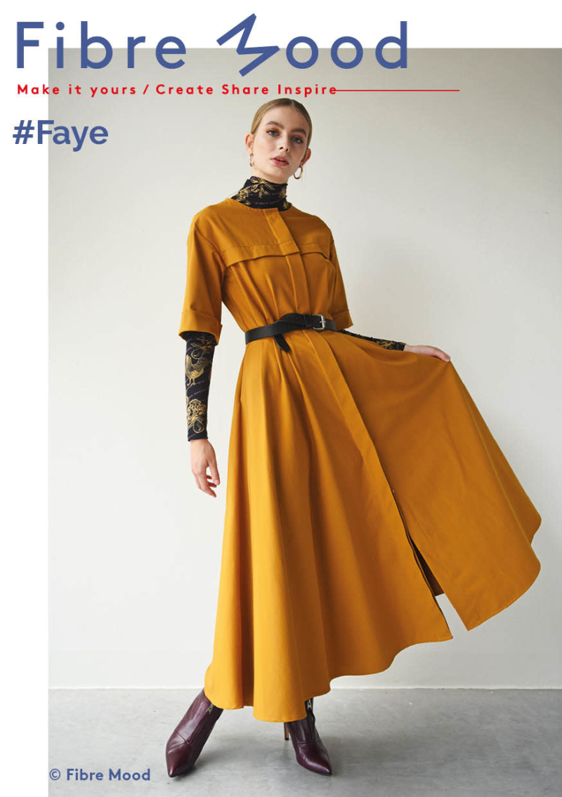 katoen/polyester - elasthan mosterd geel FM