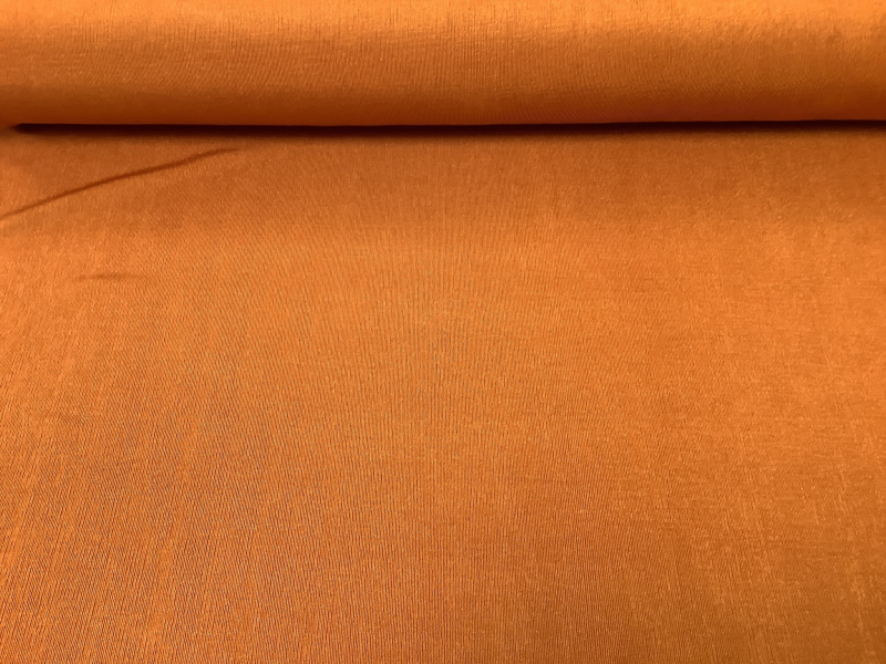 Glanzende tricot FM roest kleur