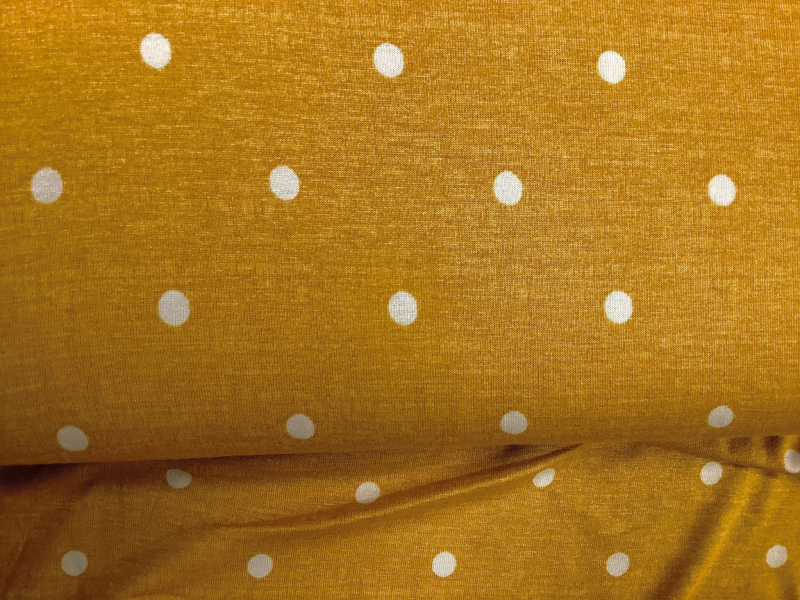 Viscose tricot polka dots